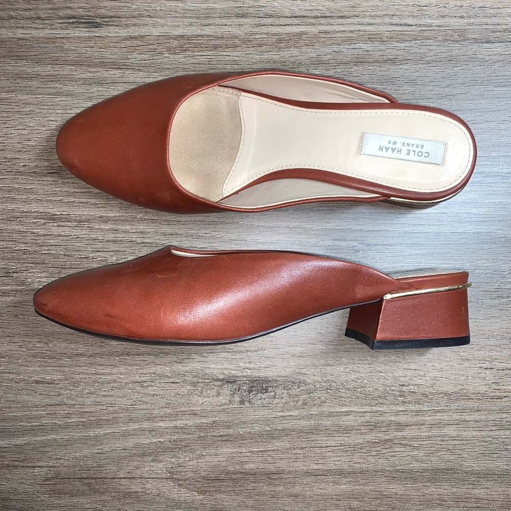 Cole Haan Tan Mules